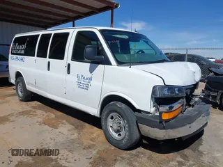 2013 Chevrolet Express Passenger LT with VIN 1GAZG1FG4D1149033, listed as a IAAI auction lot 41679269 with 204,020 mi miles and . Bid and sale history available at DreamBid. Image 1.