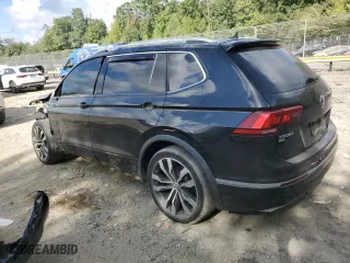 2020 Volkswagen Tiguan SEL Premium R-Line with VIN 3VV4B7AX9LM164690, listed as a Copart auction lot 71342434 with 62,009 mi miles and Salvage Title. Bid and sale history available at carsss.com. Image 2.