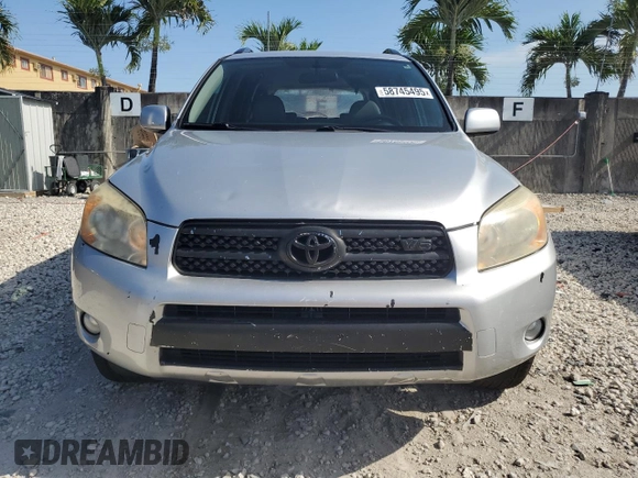 2008 Toyota RAV4 Limited with VIN JTMZK31V985017035, listed as a Copart auction lot 58745495 with 181,873 mi miles and Salvage title. Bid and sale history available at DreamBid. Image 5.