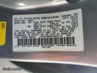 2001 Toyota Sequoia Limited with VIN 5TDBT48A61S050176, listed as a Copart auction lot 83652954 with 205,023 mi miles and Salvage Title. Bid and sale history available at carsss.com. Image 15.