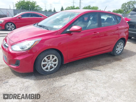 2014 Hyundai Accent GS with VIN KMHCT5AE9EU149143, listed as a IAAI auction lot 42365722 with 130,910 mi miles and . Bid and sale history available at DreamBid. Image 2.