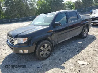 2013 Honda Ridgeline RTL with VIN 5FPYK1F58DB018136, listed as a Copart auction lot 61720925 with 184,020 mi miles and Salvage title. Bid and sale history available at DreamBid. Image 1.
