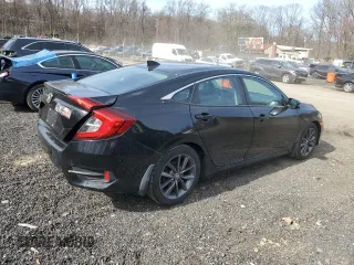 2020 Honda Civic Sedan EX with VIN 19XFC1F38LE210107, listed as a Copart auction lot 50033665 with 67,710 mi miles and Salvage Title. Bid and sale history available at carsss.com. Image 3.