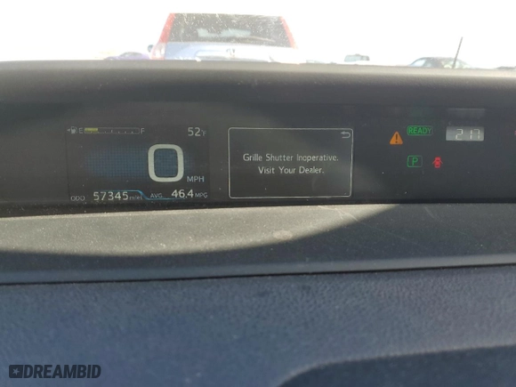 2019 Toyota Prius LE with VIN JTDL9RFU3K3005051, listed as a Copart auction lot 40269573 with 57,345 mi miles. Bid and sale history available at carsss.com. Image 9.