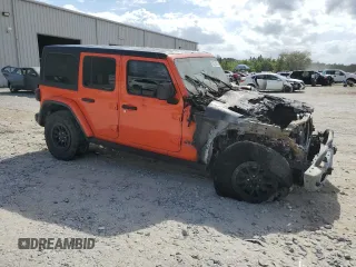 2023 Jeep Wrangler Rubicon 20th Anniversary with VIN 1C4JJXR6XPW704750, listed as a Copart auction lot 55223655 with Not provided miles and Non repairable. Bid and sale history available at DreamBid. Image 4.