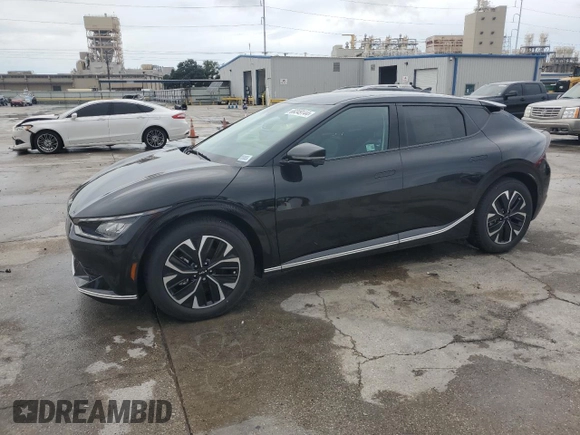 2024 Kia EV6 Wind with VIN KNDC34LAXR5163819, listed as a Copart auction lot 68349144 with 0 mi miles and Salvage Title. Bid and sale history available at carsss.com. Image 1.