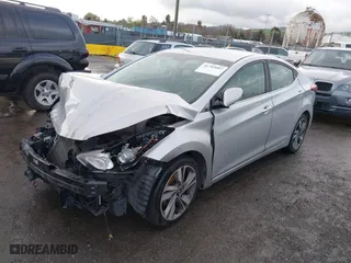 2014 Hyundai Elantra SE with VIN KMHDH4AE8EU170548, listed as a IAAI auction lot 41789097 with 196,055 mi miles. Bid and sale history available at carsss.com. Image 2.