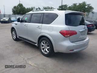 2011 Infiniti QX56 7-passenger with VIN JN8AZ2NF8B9501238, listed as a IAAI auction lot 42430925 with 188,605 mi miles and . Bid and sale history available at DreamBid. Image 3.