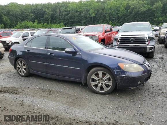 2005 Acura RL z VIN JH4KB16515C014781, wystawiony jako Copart lot #60787895 z przebiegiem Nie podano mil oraz Szkoda całkowita • Salvage title. Historia ofert i sprzedaży dostępna na DreamBid. Obrazek 4.