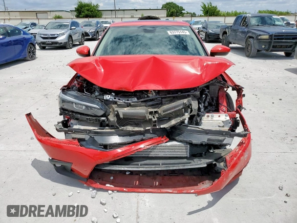 2023 Honda Civic EX with VIN 2HGFE1F75PH314708, listed as a Copart auction lot 63775145 with 10,477 mi miles and Salvage title. Bid and sale history available at DreamBid. Image 5.