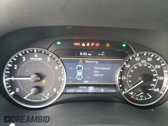 2022 Nissan Armada SL with VIN JN8AY2BDXN9677573, listed as a Copart auction lot 85111554 with 42,637 mi miles and Salvage Title. Bid and sale history available at carsss.com. Image 9.
