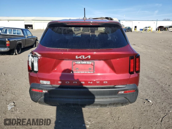2022 Kia Sorento LX with VIN 5XYRG4LC0NG094947, listed as a Copart auction lot 42786475 with 0 mi miles and Salvage Title. Bid and sale history available at carsss.com. Image 6.