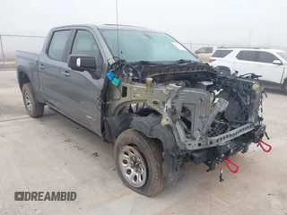 2021 GMC Sierra 1500 AT4 with VIN 3GTP9EEL1MG381993, listed as a IAAI auction lot 41500549 with 1 mi miles. Bid and sale history available at carsss.com. Image 1.
