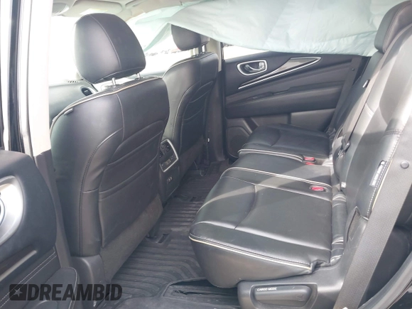2019 Infiniti QX60 LUXE with VIN 5N1DL0MN0KC549578, listed as a IAAI auction lot 41362311 with 162,457 mi miles. Bid and sale history available at carsss.com. Image 8.