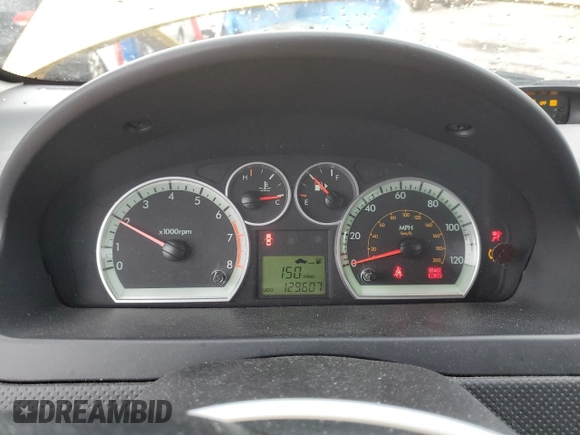 2009 Chevrolet Aveo 2LT with VIN KL1TG56E09B381995, listed as a Copart auction lot 43144895 with 129,607 mi miles and Clean title. Bid and sale history available at DreamBid. Image 9.
