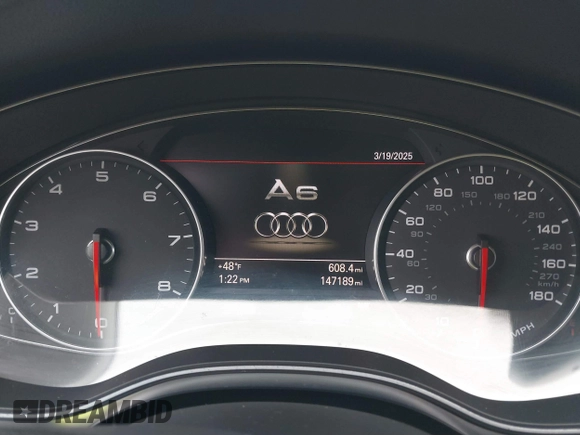 2013 Audi A6 Prestige z VIN WAUHGAFC2DN009441, wystawiony jako IAAI lot #41848400 z przebiegiem 147 198 mil mil oraz . Historia ofert i sprzedaży dostępna na DreamBid. Obrazek 7.
