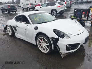 2015 Porsche Cayman with VIN WP0AA2A87FK160441, listed as a IAAI auction lot 41069796 with Not Provided miles and . Bid and sale history available at DreamBid. Image 1.