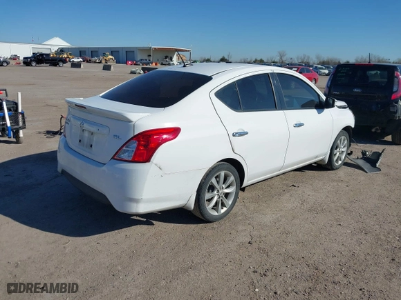2017 Nissan Versa Sedan SV with VIN 3N1CN7AP4HL845311, listed as a IAAI auction lot 41693054 with 166,157 mi miles. Bid and sale history available at carsss.com. Image 4.