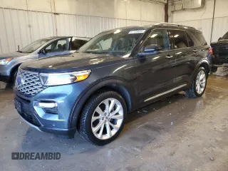 2022 Ford Explorer Platinum with VIN 1FM5K8HC1NGB67474, listed as a Copart auction lot 87109604 with 49,117 mi miles and Salvage Title. Bid and sale history available at carsss.com. Image 1.