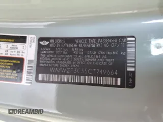 2012 MINI Convertible S с VIN WMWZP3C55CT249664, выставлен на аукционе Copart как лот 63120145 с пробегом 59 197 миль миль и Списание • Salvage title. История ставок и продаж доступна на DreamBid. Изображение 13.