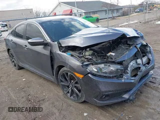 2020 Honda Civic Sedan Sport with VIN 2HGFC2F83LH540535, listed as a IAAI auction lot 41730827 with 80,648 mi miles. Bid and sale history available at carsss.com. Image 1.