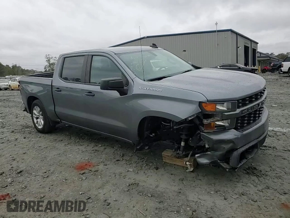 2020 Chevrolet Silverado 1500 Custom with VIN 3GCPWBEK5LG366278, listed as a Copart auction lot 83646074 with 90,466 mi miles and Salvage Title. Bid and sale history available at carsss.com. Image 10.