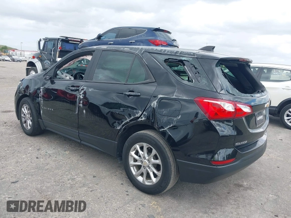 2020 Chevrolet Equinox LS with VIN 2GNAXHEV5L6193512, listed as a IAAI auction lot 41905209 with 56,473 mi miles. Bid and sale history available at carsss.com. Image 3.