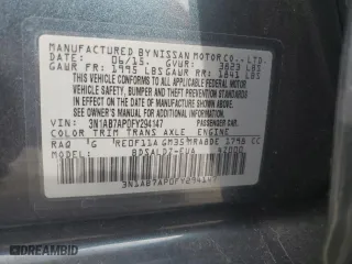 2015 Nissan Sentra S with VIN 3N1AB7AP0FY294147, listed as a Copart auction lot 75941534 with 64,679 mi miles and Salvage Title. Bid and sale history available at carsss.com. Image 12.