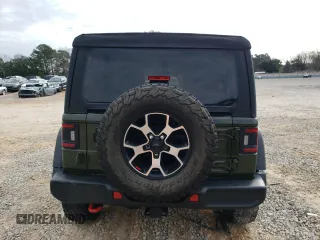 2022 Jeep Wrangler Unlimited Rubicon with VIN 1C4HJXFN1NW176037, listed as a Copart auction lot 44835045 with 36,043 mi miles and Salvage title. Bid and sale history available at DreamBid. Image 6.