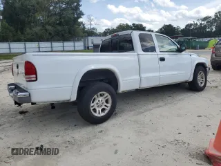 2003 Dodge Dakota SLT with VIN 1D7HL42XX3S333865, listed as a Copart auction lot 73509404 with 123,515 mi miles and Salvage Title. Bid and sale history available at carsss.com. Image 3.
