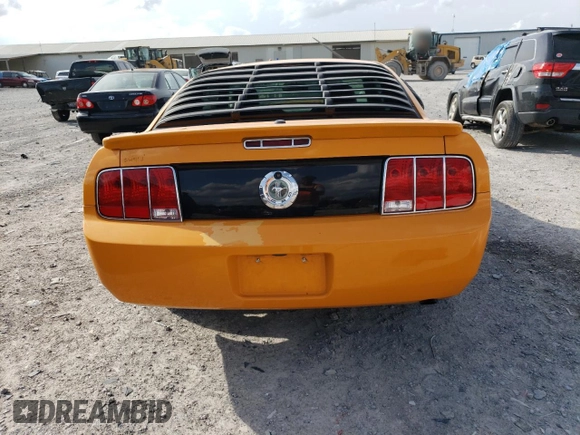 2007 Ford Mustang Deluxe with VIN 1ZVFT80N075259366, listed as a Copart auction lot 51644135 with Not Provided miles and Salvage Title. Bid and sale history available at carsss.com. Image 6.