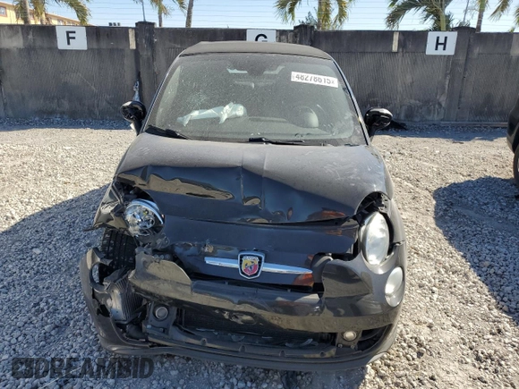 2013 FIAT 500 Abarth with VIN 3C3CFFJH7DT635958, listed as a Copart auction lot 48278615 with 83,841 mi miles and Salvage title. Bid and sale history available at DreamBid. Image 5.