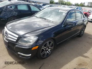 2013 Mercedes-Benz C 300 Sport with VIN WDDGF8AB1DR261947, listed as a Copart auction lot 63380595 with 105,624 mi miles and Salvage title. Bid and sale history available at DreamBid. Image 1.