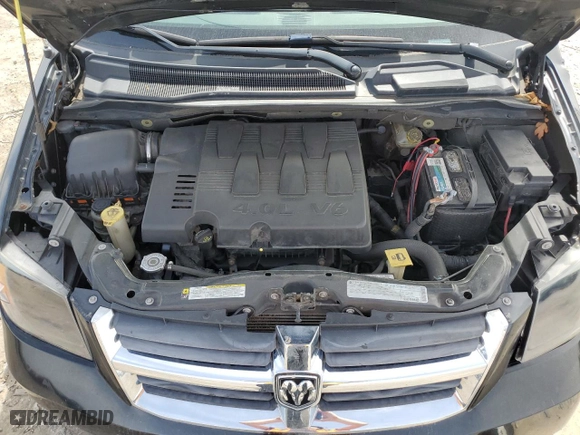 2010 Dodge Grand Caravan SXT with VIN 2D4RN5DX7AR384124, listed as a Copart auction lot 48694595 with 162,020 mi miles and Salvage Title. Bid and sale history available at carsss.com. Image 14.