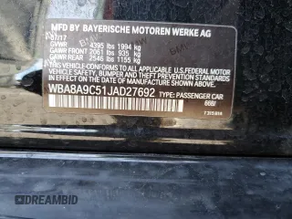 2018 BMW 3 Series 320i with VIN WBA8A9C51JAD27692, listed as a Copart auction lot 80269094 with 67,429 mi miles and Salvage Title. Bid and sale history available at carsss.com. Image 14.