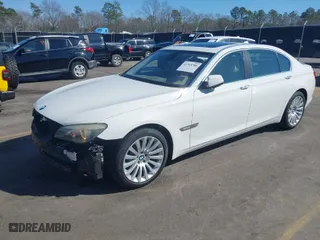 2009 BMW 7 Series 750Li with VIN WBAKB83549CY57472, listed as a IAAI auction lot 41548700 with 54,544 mi miles. Bid and sale history available at carsss.com. Image 2.