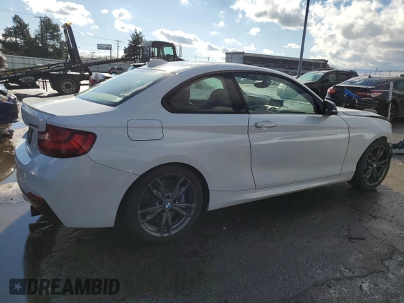 2017 BMW 2 Series M240i xDrive with VIN WBA2G3C37HV986764, listed as a Copart auction lot 43456875 with 83,438 mi miles and Salvage Title. Bid and sale history available at carsss.com. Image 3.