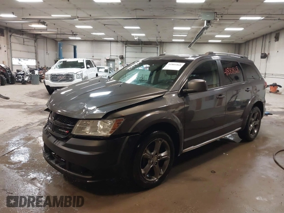 2015 Dodge Journey Crossroad with VIN 3C4PDDGG0FT607072, listed as a IAAI auction lot 41881868 with 185,699 mi miles. Bid and sale history available at carsss.com. Image 2.