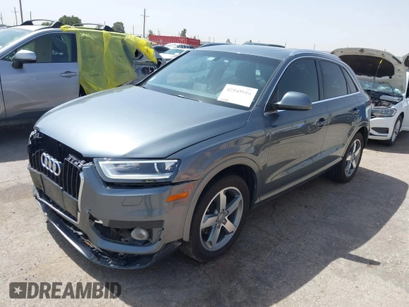2015 Audi Q3 Premium Plus with VIN WA1EFCFSXFR011133, listed as a IAAI auction lot 42545916 with 82,980 mi miles and . Bid and sale history available at DreamBid. Image 17.