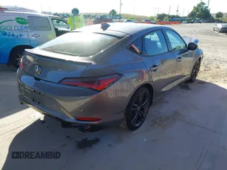 2024 Acura Integra w/A-Spec Technology Package with VIN 19UDE4H6XRA025550, listed as a IAAI auction lot 41436077 with 17,729 mi miles. Bid and sale history available at carsss.com. Image 4.