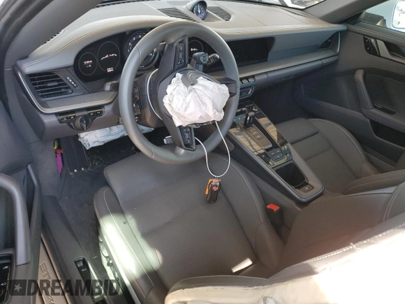 2021 Porsche 911 Carrera S with VIN WP0CB2A92MS248261, listed as a Copart auction lot 69262284 with 23,369 mi miles and Salvage Title. Bid and sale history available at carsss.com. Image 8.