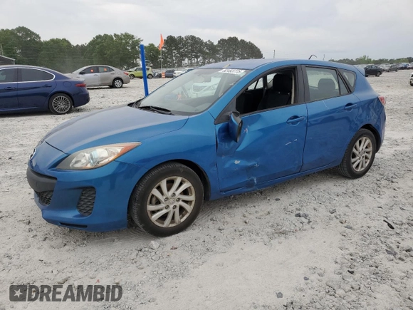 2012 Mazda Mazda3 i Touring with VIN JM1BL1L77C1679746, listed as a Copart auction lot 52483775 with 127,089 mi miles and Salvage Title. Bid and sale history available at carsss.com. Image 1.