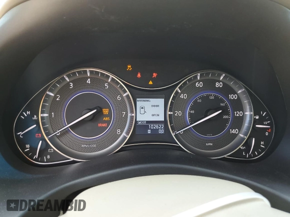 2012 Infiniti QX56 7-passenger with VIN JN8AZ2NF3C9518742, listed as a Copart auction lot 56838314 with 102,622 mi miles and Salvage Title. Bid and sale history available at carsss.com. Image 9.