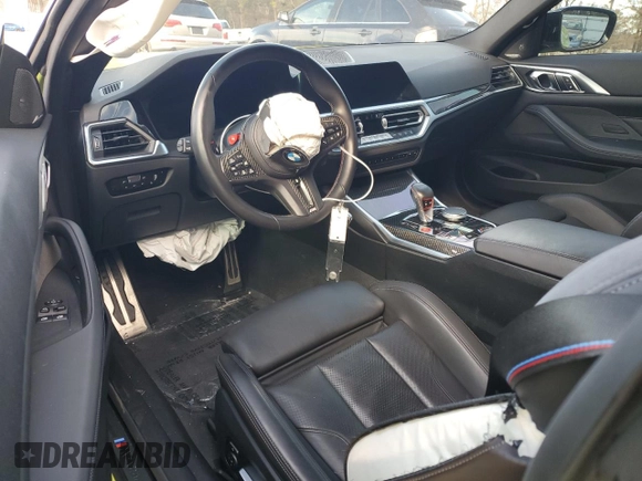 2021 BMW M4 Competition with VIN WBS33AZ09MCH46153, listed as a Copart auction lot 82263413 with 0 mi miles. Bid and sale history available at carsss.com. Image 8.