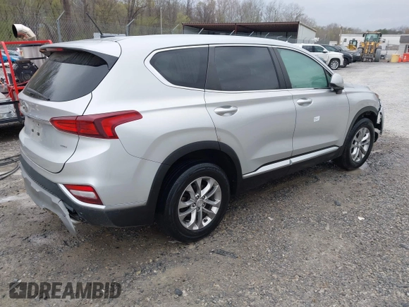 2019 Hyundai Santa Fe SE with VIN 5NMS2CAD8KH096047, listed as a IAAI auction lot 41983803 with 109,920 mi miles. Bid and sale history available at carsss.com. Image 4.