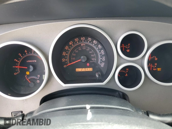 2012 Toyota Tundra 4WD Truck with VIN 5TFDW5F16CX247953, listed as a Copart auction lot 52457445 with 215,411 mi miles and Salvage Title. Bid and sale history available at carsss.com. Image 9.