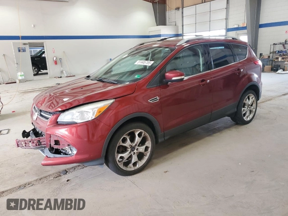 2014 Ford Escape Titanium with VIN 1FMCU9J90EUB52021, listed as a Copart auction lot 51445755 with 122,471 mi miles and Salvage Title. Bid and sale history available at DreamBid. Image 1.