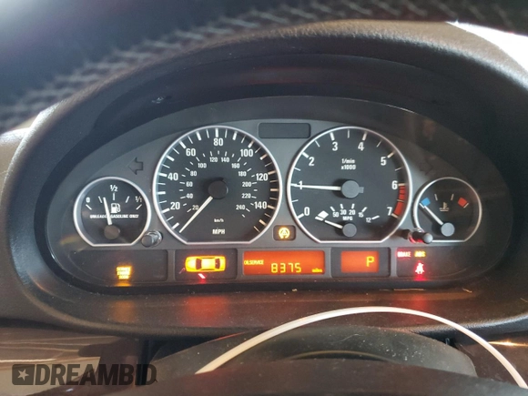 2002 BMW 3 Series 330i with VIN WBAEV53432KM15028, listed as a Copart auction lot 45958805 with 200,546 mi miles and Salvage Title. Bid and sale history available at carsss.com. Image 9.