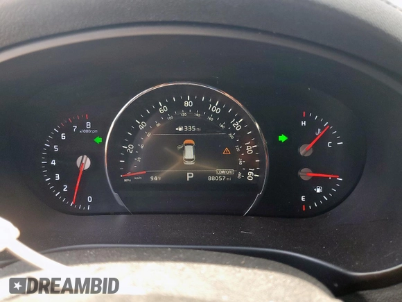 2020 Kia Sorento EX with VIN 5XYPH4A53LG671492, listed as a Copart auction lot 58464215 with 88,057 mi miles and Clean title. Bid and sale history available at DreamBid. Image 9.