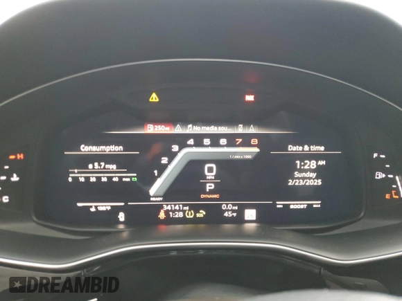2022 Audi SQ8 Prestige z VIN WA1CWBF15ND010766, wystawiony jako Copart lot #47976515 z przebiegiem 34 141 mil mil oraz Szkoda całkowita • Salvage title. Historia ofert i sprzedaży dostępna na DreamBid. Obrazek 9.